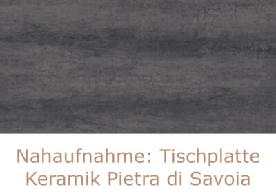 Nahaufnahme Tischplatte Pietra di Savoia
